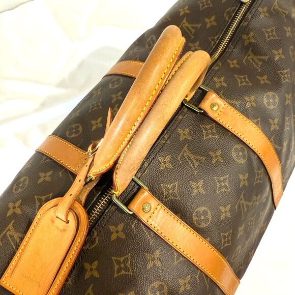 Louis Vuitton Monogram Keepall Bandouliere 55 With Strap COA Included - Picture 8 of 15